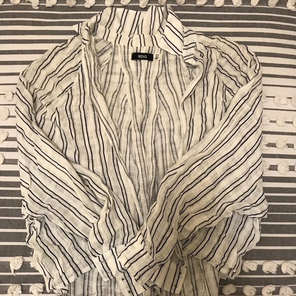 Striped tie shirt